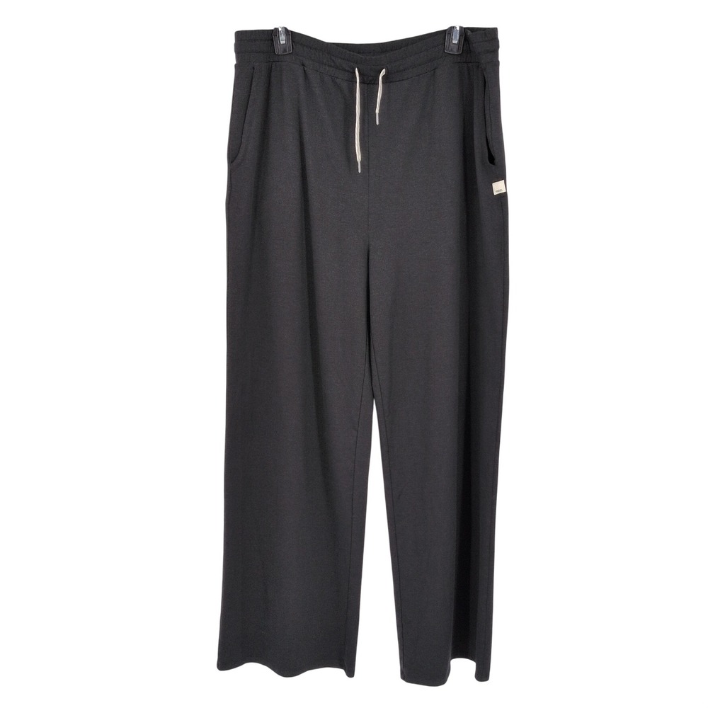 Vuori Wide Leg Pull On Pants Drawstring Athleisure Lounge Neutral Halo XXLarge